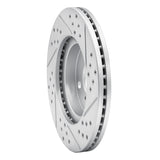 R1 04-06 Scion Xa Front Left Drilled & Slotted Geo-Carbon Rotor - 830-91002L