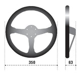 Sparco Steering Wheel 345 Suede Black - 015R345MSN