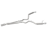 MagnaFlow Cat Back, SS, 2.5in, Competition, Dual Split Polished 4.5in Tips 2015 Ford Mustang V6 3.7L - 19099