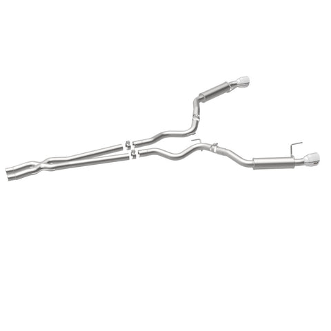 MagnaFlow Cat Back, SS, 2.5in, Competition, Dual Split Polished 4.5in Tips 2015 Ford Mustang V6 3.7L - 19099