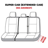 Covercraft 19-24 Ford F-150 Polycotton SeatSaver Custom Second Row Seat Covers - Taupe - SS8492PCTP
