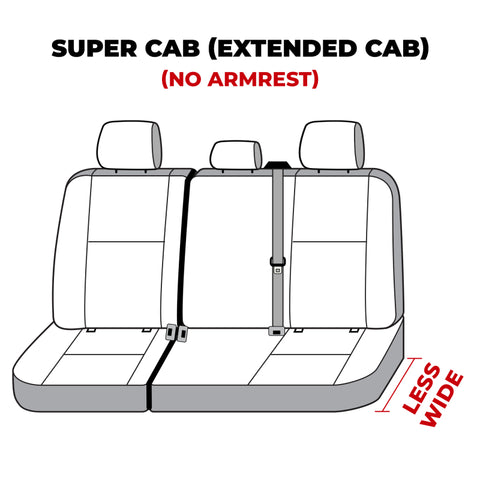 Covercraft 19-24 Ford F-150 Polycotton SeatSaver Custom Second Row Seat Covers - Misty Grey - SS8492PCCT