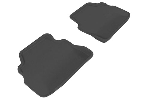 3D MAXpider 2007-2013 BMW 3 Series E92 Kagu 2nd Row Floormats - Black - L1BM02521509