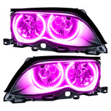 Oracle 02-05 BMW 3 Series SMD HL - Black - ColorSHIFT w/ Simple Controller - 7104-504
