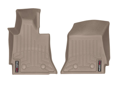 WeatherTech 14+ Chevy Corvette Front FloorLiner - Tan - 455891