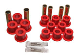 Energy Suspension 06/86-97 Nissan 720/Hardbody P/U 4WD Red Front Leaf Spring Bushing Set - 7.2102R