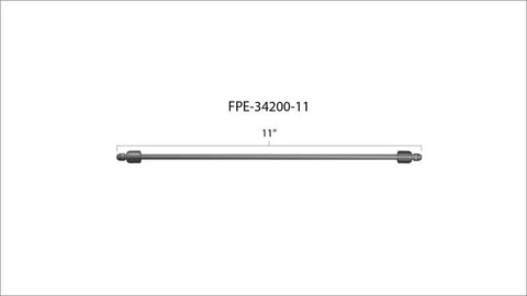 Fleece Performance 11in High Pressure Fuel Line (8mm x 3.5mm Line M14x1.5 Nuts) - FPE-34200-11
