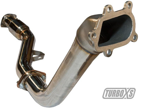 Turbo XS 08-12 WRX-STi / 05-09 LGT Catted Downpipe - WS08-DPC