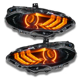 Oracle 18-21 Ford Mustang DRL Upgrade w/ Halo Kit - ColorSHIFT w/ BC1 Controller - 1348-335