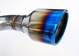 Invidia Subaru BRZ / Scion FRS Q300 w/ Rolled Titanium Tips Cat- Back Exhaust (Blue Edge) - HS12SSTG3T