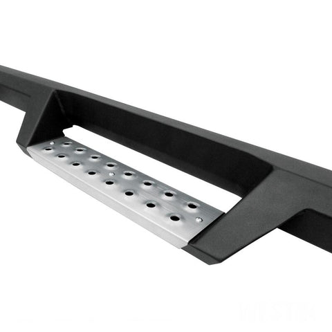 Westin 04-13 Chevy Silverado 1500 Crew Cab HDX Stainless Drop Nerf Step Bars - Textured Black - 56-119552