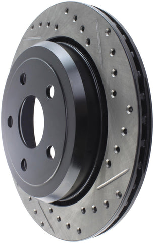 StopTech Slotted & Drilled Sport Brake Rotor 11-15 Jeep Grand Cherokee (Excludes SRT8) - 127.58007L