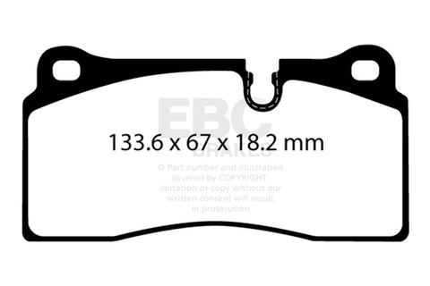 EBC 2018+ BMW M2 Competition 3.0TT Bluestuff Rear Brake Pads - DP52425NDX