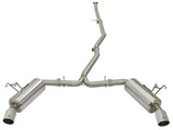 aFe POWER Takeda 16-17 Honda Civic I4-1.5L (t) 2.25-2.5in 304 SS CB Dual-Exit Exhaust Polish Tip - 49-36615-P