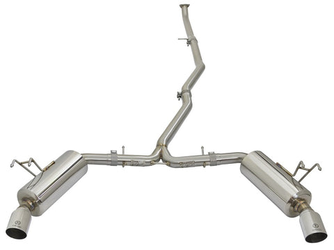 aFe POWER Takeda 16-17 Honda Civic I4-1.5L (t) 2.25-2.5in 304 SS CB Dual-Exit Exhaust Polish Tip - 49-36615-P