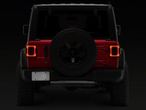 Raxiom 18-23 Jeep Wrangler JL Axial Series Carver LED Tail Lights- Blk Housing (Smoked Lens) - J164243-JL