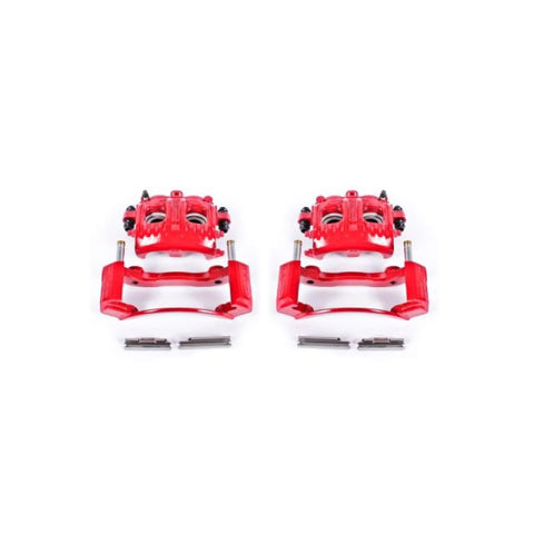 Power Stop 97-02 Ford Expedition Front Red Calipers w/Brackets - Pair - S4652