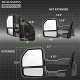 xTune 15-17 Ford F-150 Heated Telescoping Mirrors (Pair) (MIR-FF15015-G4-PWH-SET) - 9943058