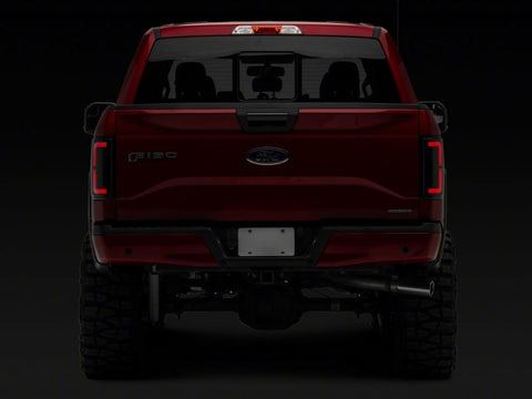 Raxiom 15-17 Ford F-150 Axial Series LED Tail Lights- Blk Housing (Smoked Lens) - T569481