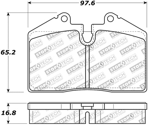 StopTech Street Touring Pad - 308.06080