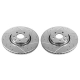 Power Stop 08-15 Land Rover LR2 Front Evolution Drilled & Slotted Rotors - Pair - EBR1001XPR