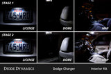 Diode Dynamics 06-10 Dodge Charger Interior LED Kit Cool White Stage 2 - DD0628