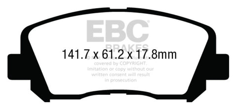 EBC 15+ Chrysler 200 2.4 Greenstuff Front Brake Pads - DP23007