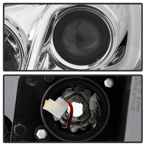 Spyder 06-13 Chevy Impala / 06-07 Chevy Monte Carlo Projector Headlights - Light Bar - Chrome - 5086686