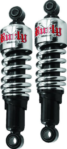 Burly Brand XL Shocks 10.5in - Chrome - B28-1201