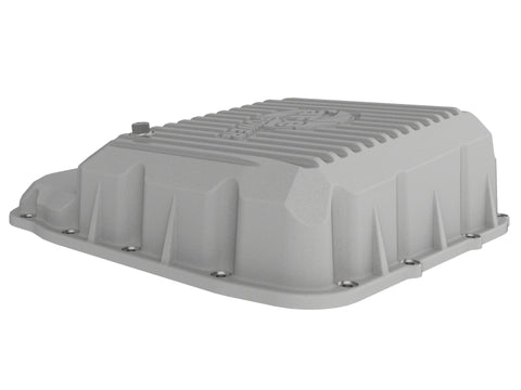 aFe Transmission Pan Raw w/ Machined Fins 13-19 Dodge Diesel Trucks L6-6.7L (td) - 46-71160A
