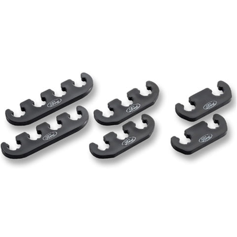 Ford Racing Wire Dividers 4 to 3 to 2 - Black w/ White Ford Logo - 302-641