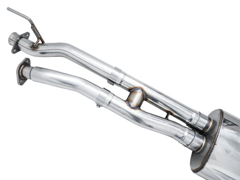 AWE Tuning 16-22 Toyota Tacoma 0FG Cat-Back Exhaust w/ BashGuard - Dual Chrome Silver Tips - 3015-32826