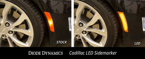 Diode Dynamics 14-19 Cadillac ATS/CTS Cadillac LED Sidemarkers Non V (Pair) Clear - DD5064