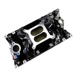 Edelbrock RPM Air-Gap Manifold for Small-Block Chevy Vortec - Black Plasma Finish - 7516-BP