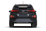 Rally Armor 18-23 Hyundai Kona Black UR Mud Flap White Logo - MF63-UR-BLK/WH