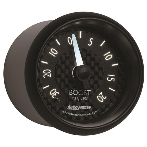 Autometer GT Series 52mm Mechanical 30 In Hg/20 psi Vacuum/Boost Gauge - 8001