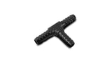 Vibrant 5/32in Barbed Tee Adapter - Black Anodized - 11423