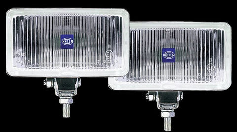 Hella 450 H3 12V SAE/ECE Fog Lamp Kit Clear - Rectangle (Includes 2 Lamps) - 005860601