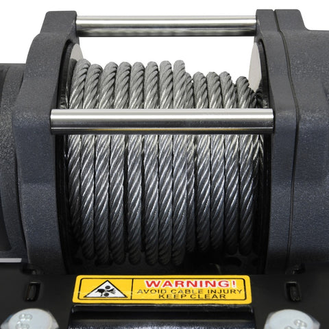 Superwinch 3500 LBS 12V DC 7/32 in x 32 ft Steel Rope Terra 3500 Winch - Gray Wrinkle - 1135260