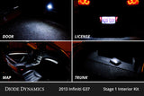 Diode Dynamics 07-15 Infiniti G37 Sedan Interior LED Kit Cool White Stage 1 - DD0527