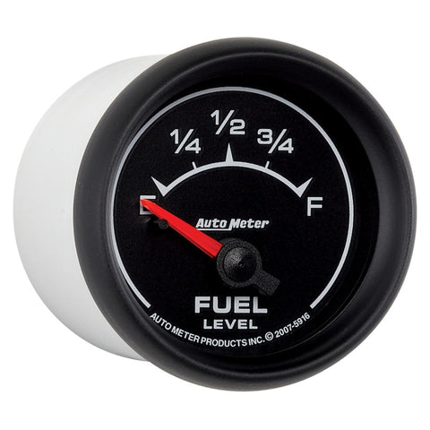 AutoMeter Gauge Fuel Level 2-1/16in. 240 Ohm(e) to 33 Ohm(f) Elec Es - 5916