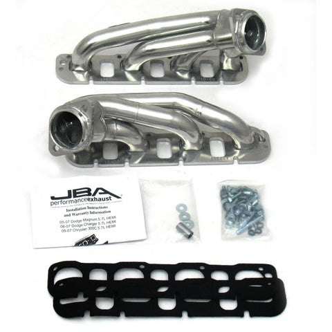 JBA 09-20 Chrysler 5.7L HEMI 1-3/4in Primary Silver Ctd Cat4Ward Header - 1964S-1JS