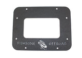 Fishbone Offroad 07-18 Jeep Wrangler JK Aluminum Tailgate Plate - Black Textured Powdercoat - FB31042