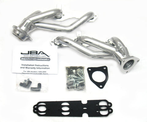 JBA 99-02 GM Truck 4.3L V6 w/o A.I.R. Injection 1-1/2in Primary Silver Ctd Cat4Ward Header - 1842S-2JS