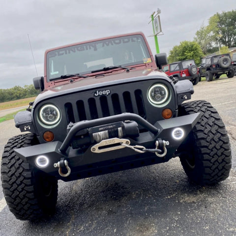 Oracle 7in High Powered LED Headlights - Black Bezel - ColorSHIFT - BC1 - 5769-335