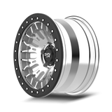 Dirty Life DT-3 17X9 6x139.7 -12 Offset - Machined Finish w/ Simulated Beadlock - 9317-7983M