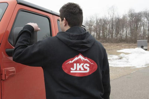 JKS Manufacturing Zippered Black Hoodie - Medium - JKSAPP140BLKM