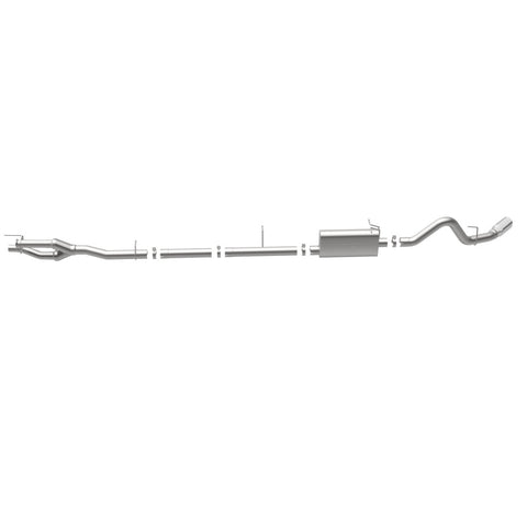 MagnaFlow Sys C/B 11-15 Ford Super Duty F250 6.2L EC CC, SS 3.5in Single Rear Pass Side Ext 5in Tip - 19174