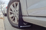 Rally Armor 15-21 MKVII VW Golf/GTI Black UR Mud Flap w/Blue Logo - MF37-UR-BLK/BL