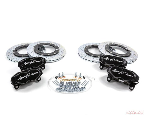 Agency Power Big Brake Kit Front and Rear Black Can-Am Maverick X3 Turbo 14-18 - AP-BRP-X3-460-BLK